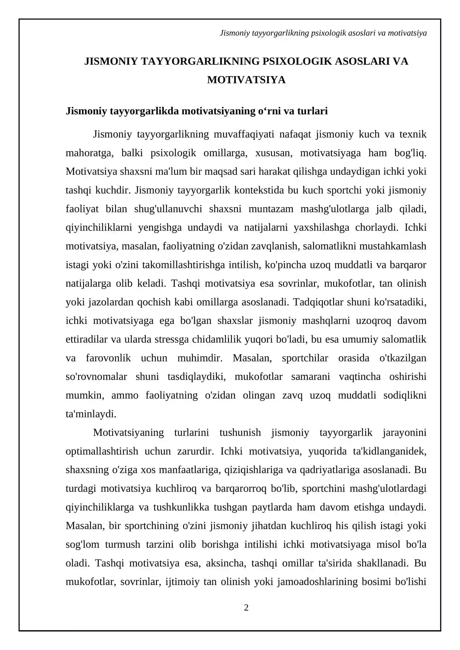 Jismoniy tayyorgarlikda psixik omillarning yoʻnaltirilganligi 4