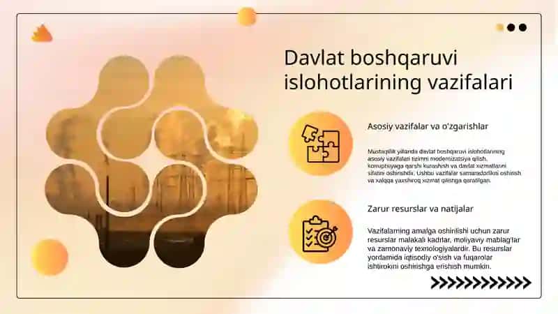 Davlat boshqaruvi islohotlarining asosiy maqsadlari va vazifalari 4