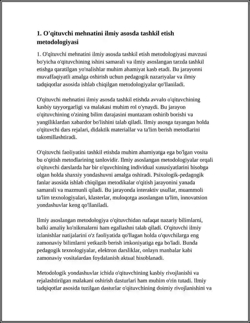 O'qituvchi mehnatini ilmiy va kasbiy asosda tashkil etish 4