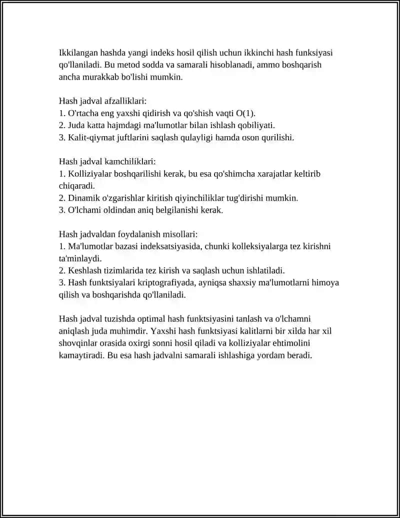 SIMVOLLI JADVALLAR VA HASHINGLAR. MUMMOLAR & YECHIMLAR 4
