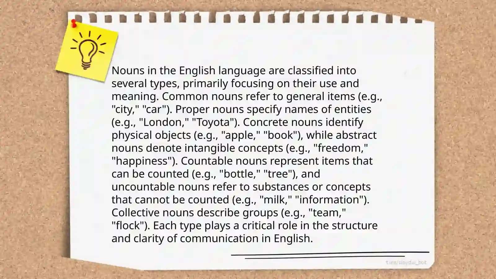 Nouns in the English Language 4
