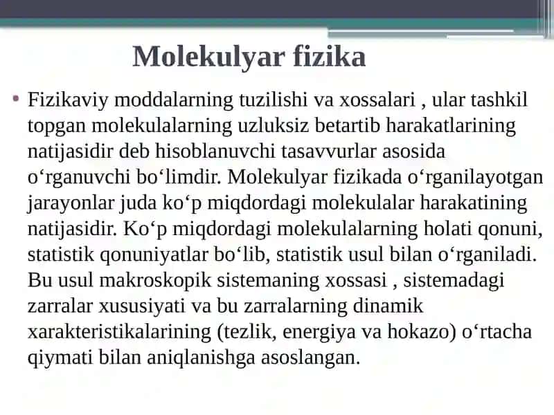 MOLEKULYAR-KINETIK NAZARIYA ASOSLARI 4