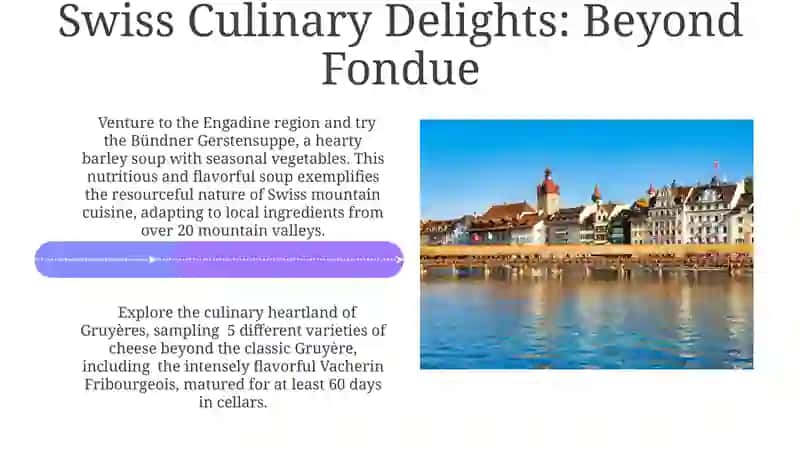 Switzerland: Alpine Wonders & Culinary Delights 4