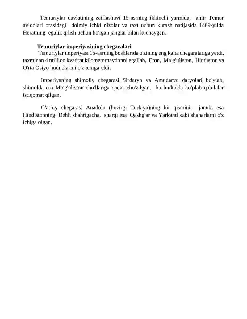 Temuriylar davlati 4