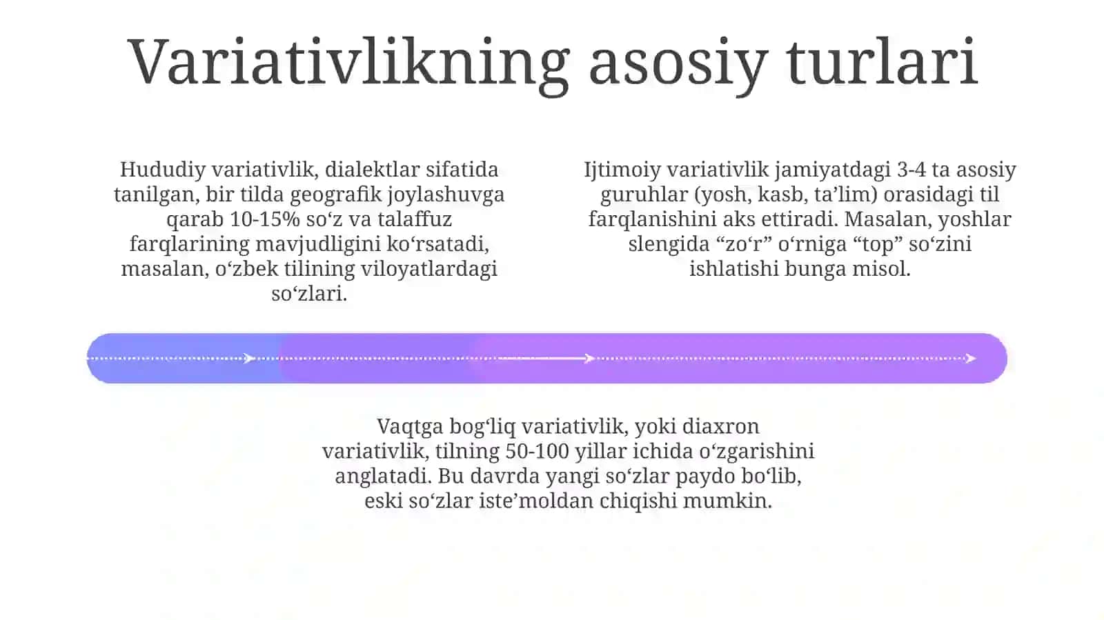 Variativlik turlari. Ijtimoiy variativlik. Gender variativlik 4