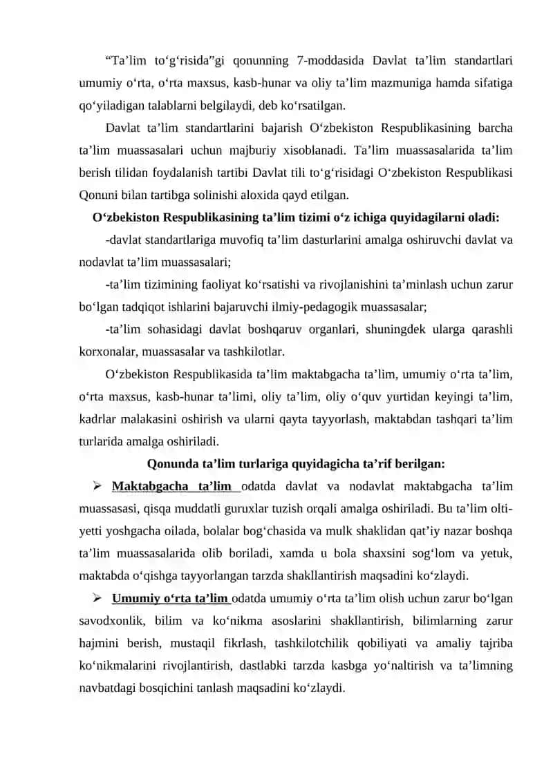 MAKTABGACHA TA'LIM SOXASI BO'YICHA MAVJUD ADABIYOTLAR TAHLILI 4