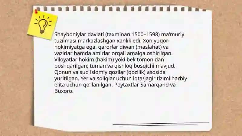 Shayboniylar davlati tarixiga oid tadqiqotlar 4