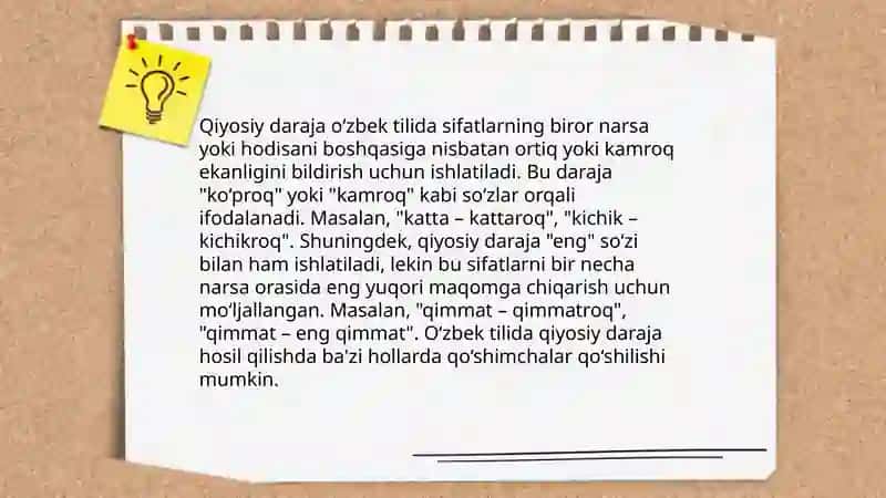 Sifat darajalari 4