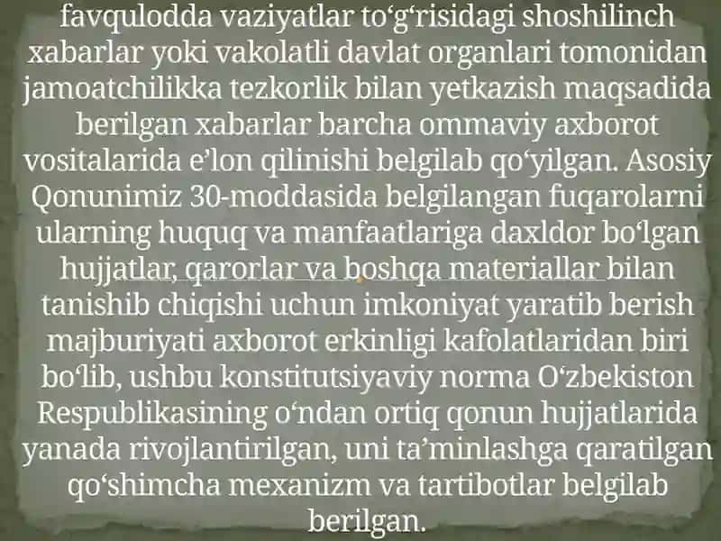 Inson va Fuqarolar Huquqlari 4