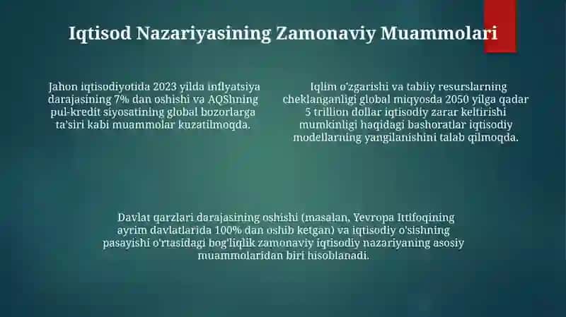 Buyuk Iqtisodchilarning Asosiy Taʼlimoti 4