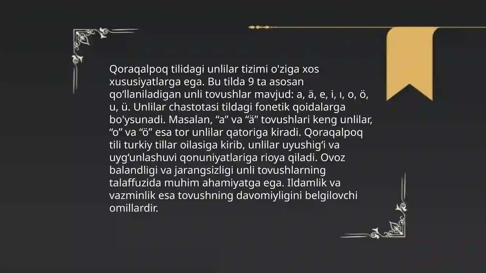 Qoraqalpoq tilining umumiy grammatik xususyatlari 4