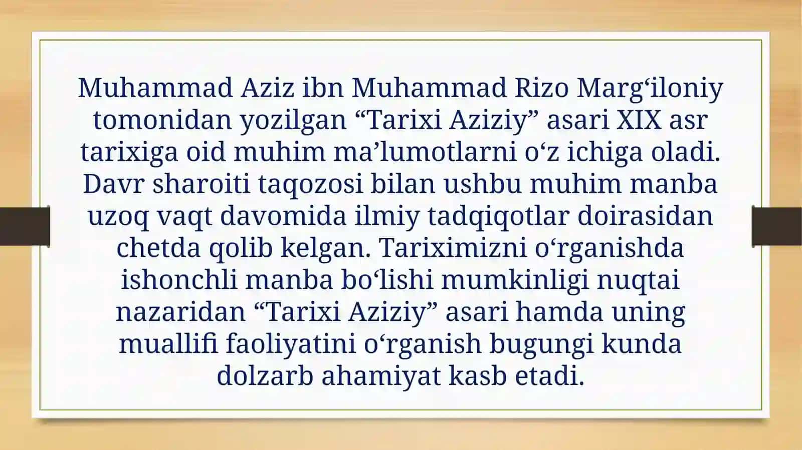 Muhammad Aziz Marg'iloniy. Tarixi Aziziy. Farg'ona chor mustamlaka davrida 4
