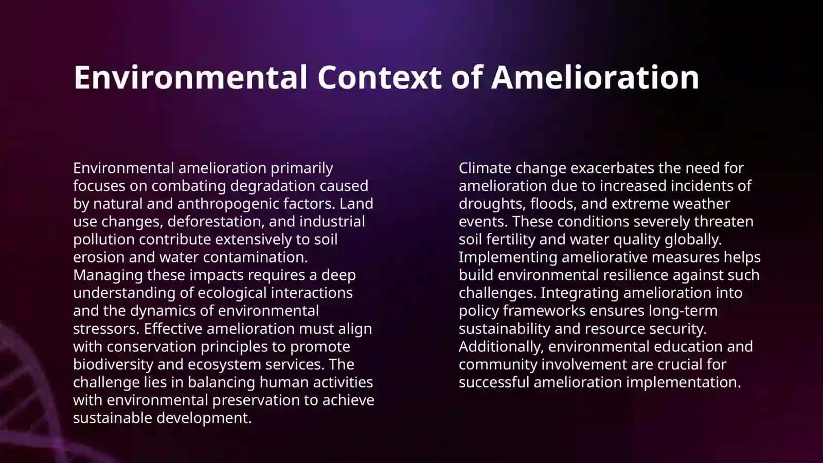 AMELIORATION 4