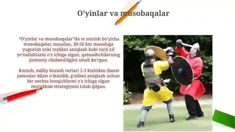 Qadimgi markaziy osiyo xalqlarining jismoniy mashqlari va o'yinlari 4