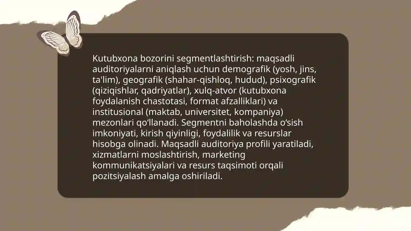 Axborot-kutubxona faoliyatida tijorat va notijorat marketing 4