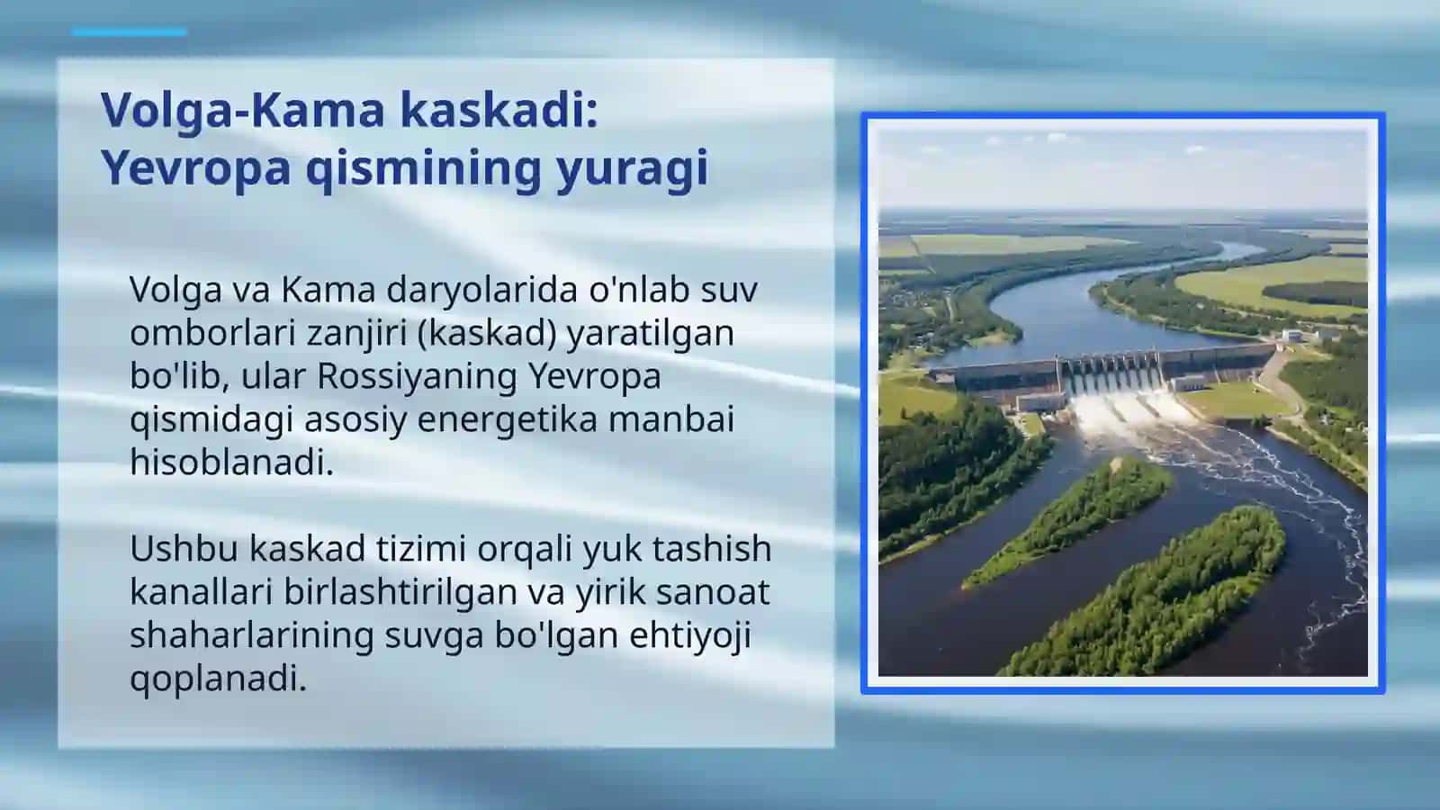 ROSSIYA SUV OMBORLARI: TABIAT VA INSONIYAT UYG'UNLIGI 4
