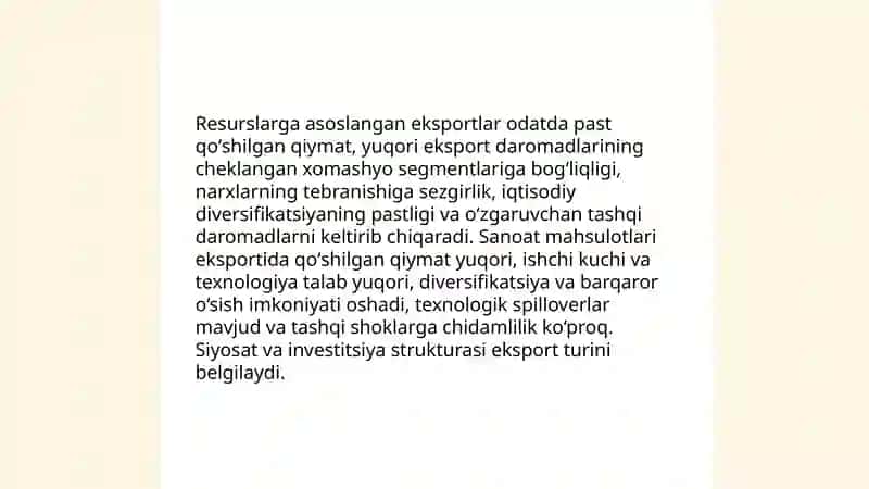 Xalqaro savdoning tarkibi. Rivojlanish bosqichlari va mamlakatlar iqtisodiyotiga ta'siri 4