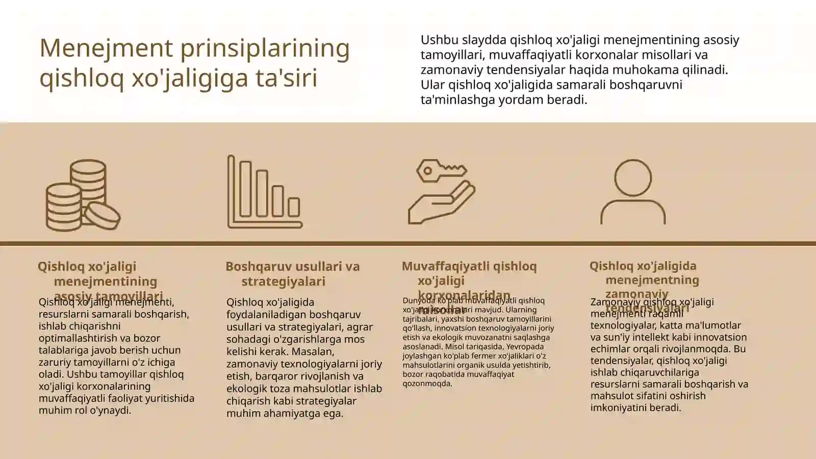 qishloq xo'jaligi korxonalarni rivojlantirish menejment principlarning qollanish ahamiyati 4