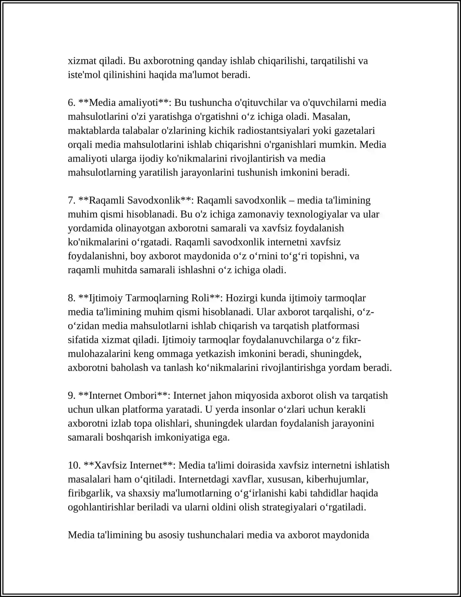 MEDIA TA' LIMI PRINSIPLARI 4