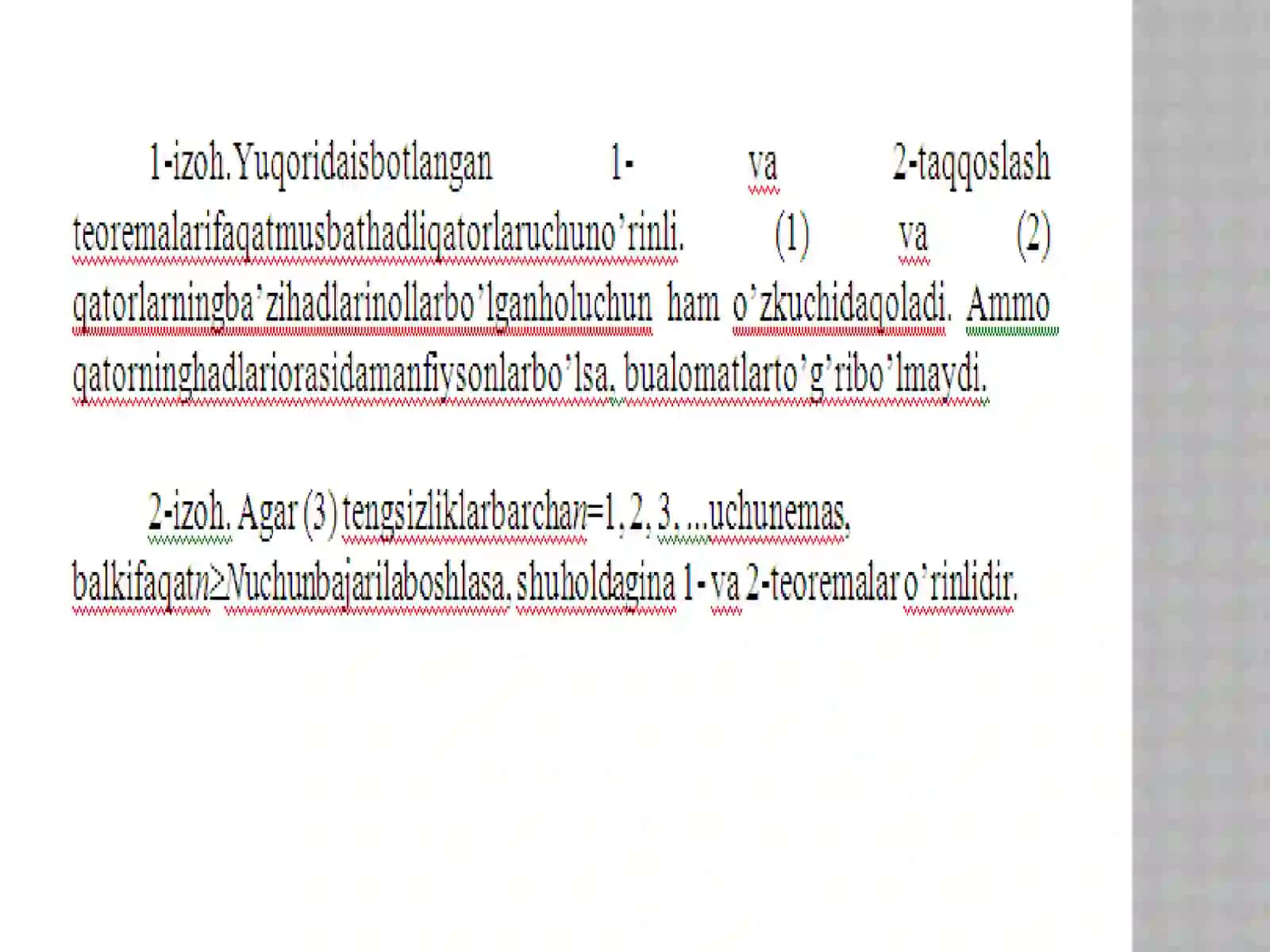 MUSBAT HADLI QATORLAR 4