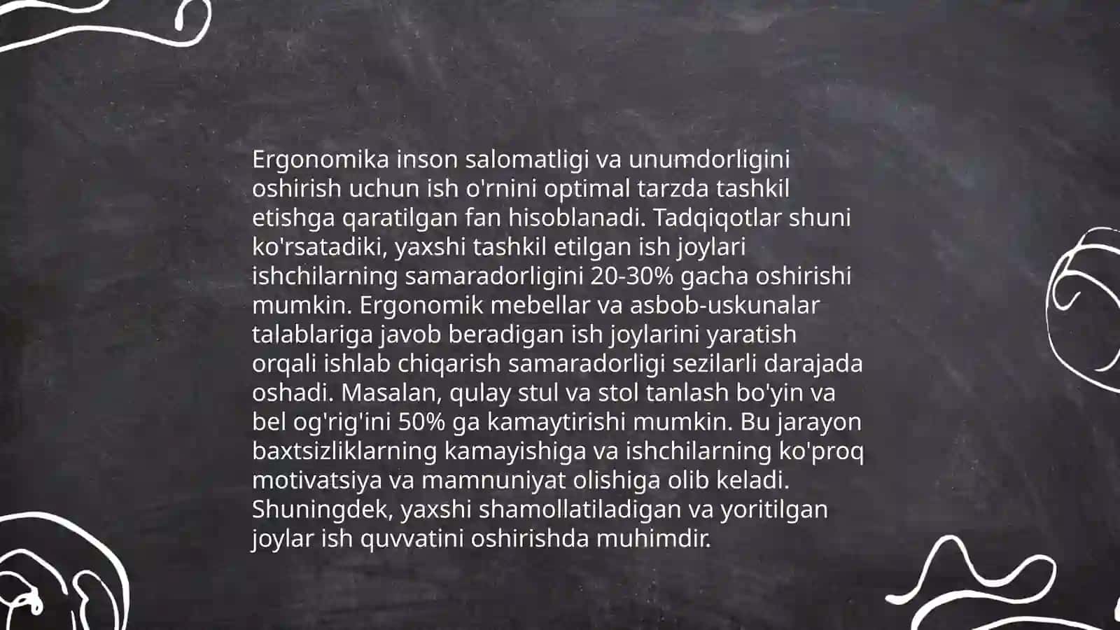 Faoliyat xavfsizligini ta'minlashning ergonimik ko'rsatkichlarini tahlil qilish 4