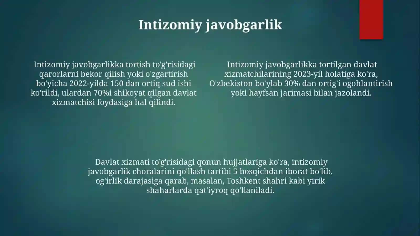 Davlat Xizmatchilarining Huquqiy Statusi 4