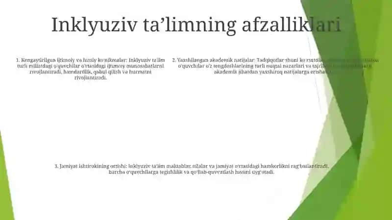 Inklyuziv Va Birgalikda Óqitish Va Ularning Asosiy Farqlarini Asoslash 4