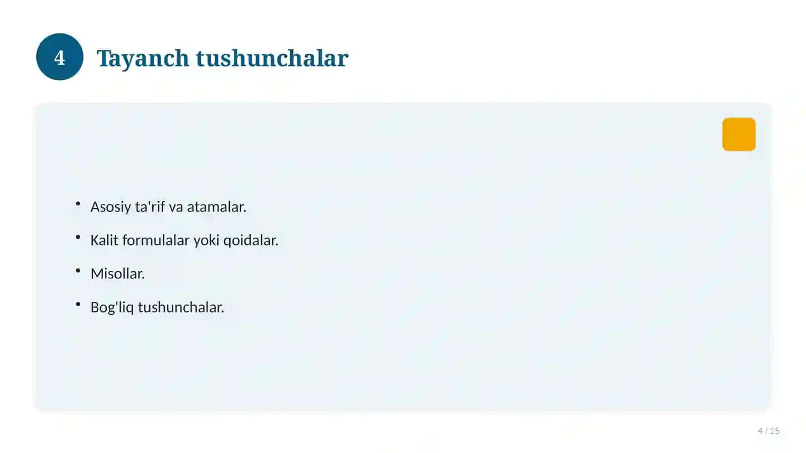 Jahon tarixi fanidan 8-sinf uchun ochiq dars ishlanmasi 4