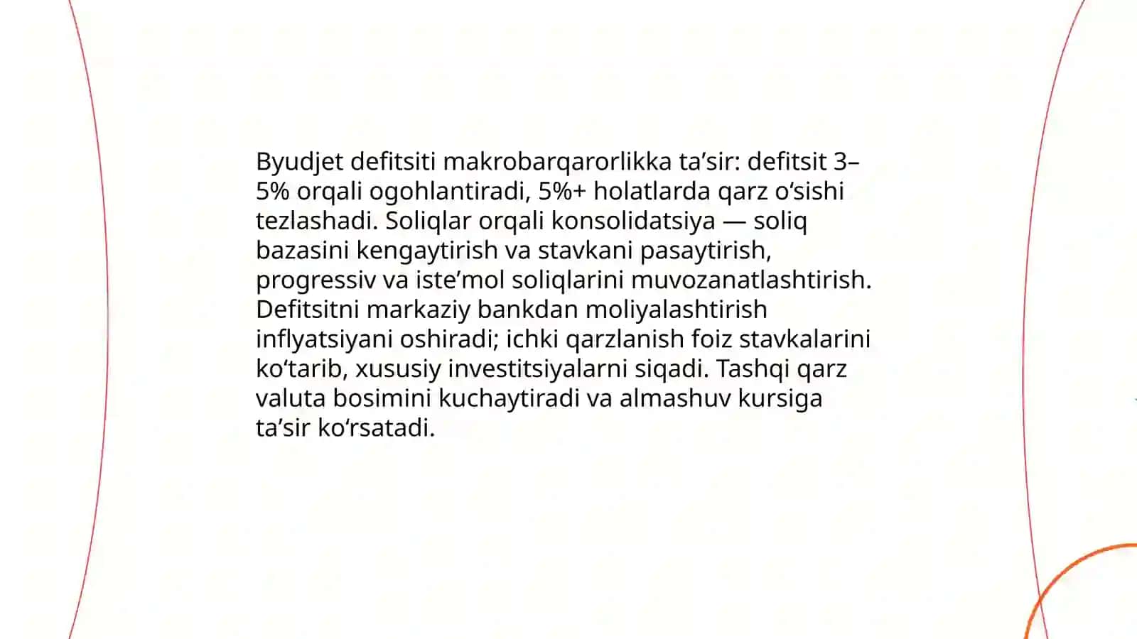 Soliqlar va makroiqtisodiy holatning uzviy bog'liqligi 4