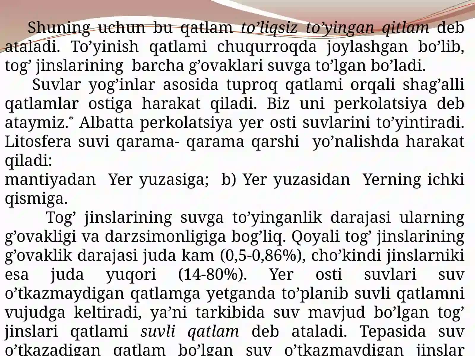 Quruqlik suvlar 4