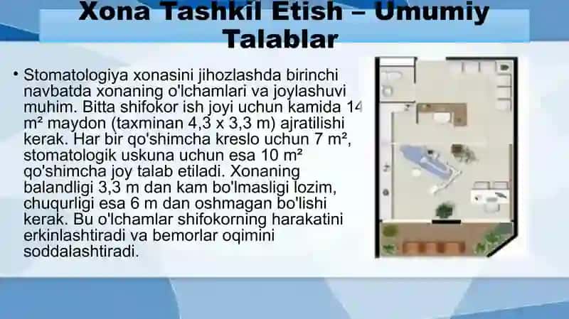 Ergonomika. Stamatalogiya xonasining jixozlanishi 4