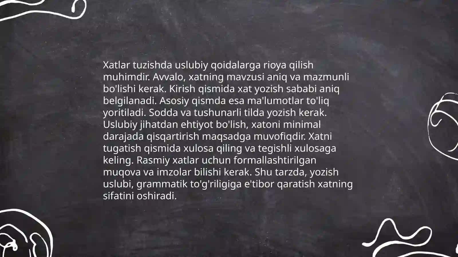 Xatlar bilan ishlashda imloviy va uslubiy savodxonlik 4