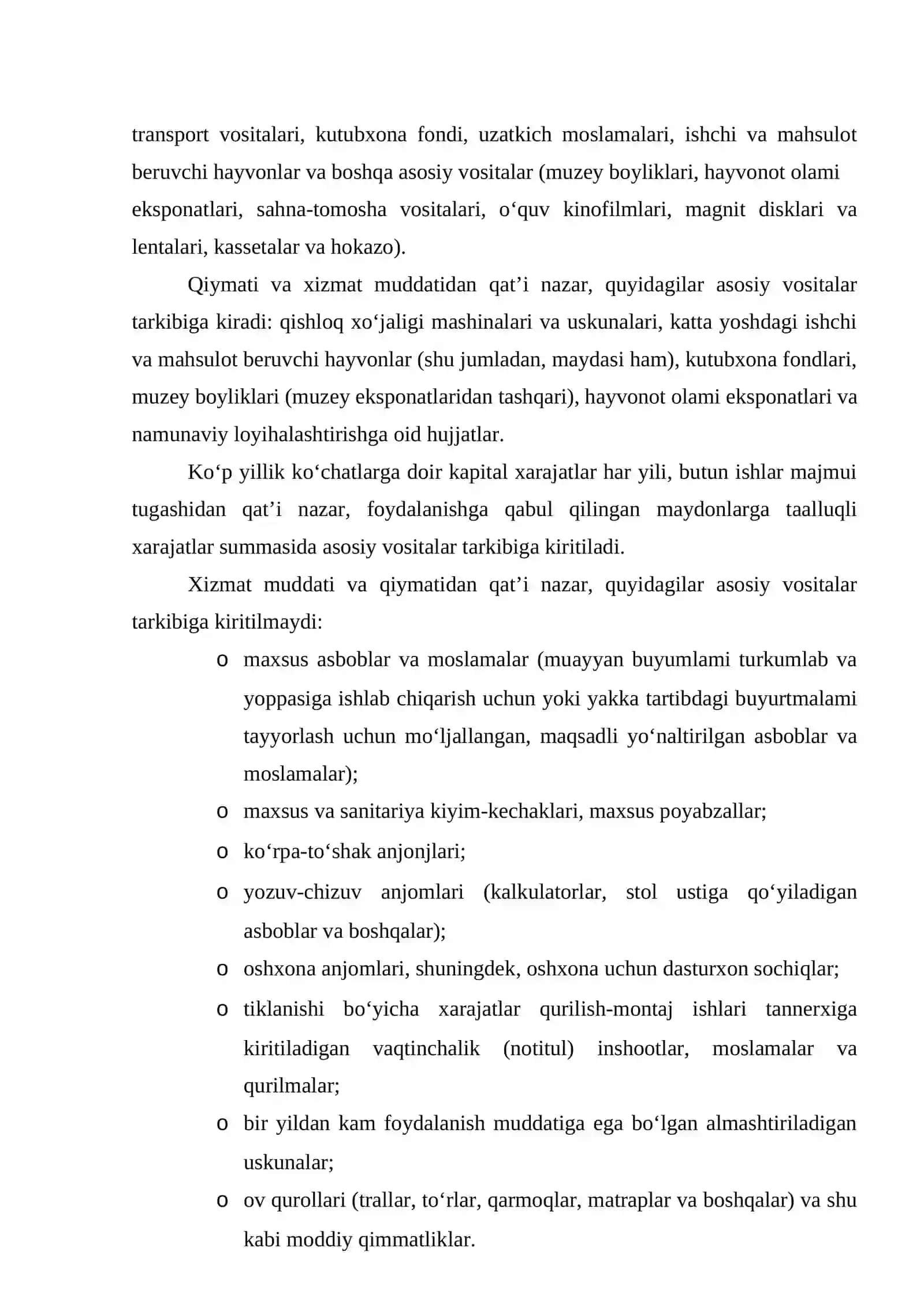 Budjet tashkilotlarida asosiy vositalar hisobini tashkil etish 4