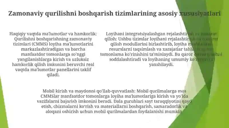 Qurilishni Boshqarishni Zamonaviy Tizimi 4
