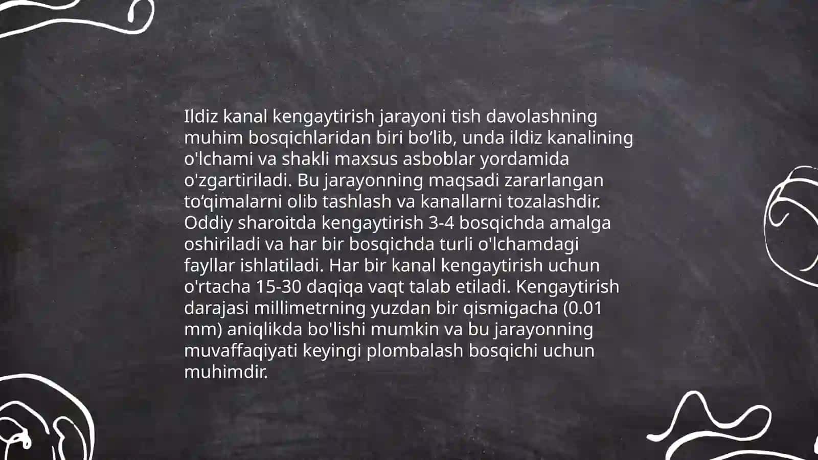 Kimyoviy Kengaytirilgan Ildiz Kanallari 4