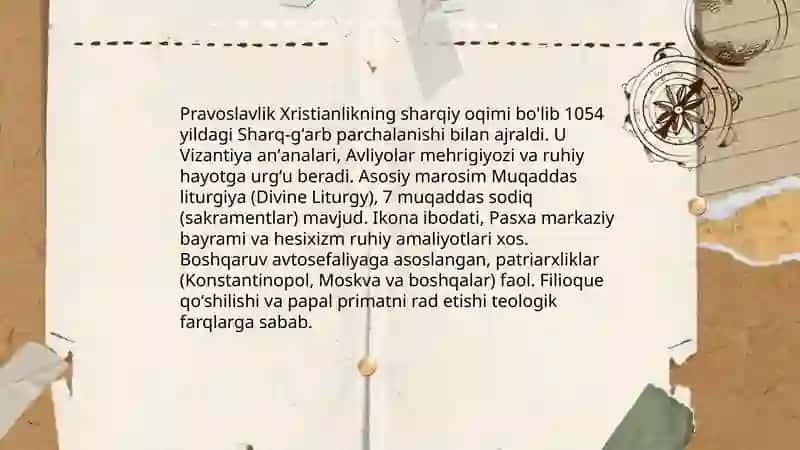 Xristianlikdagi oqimlar 4