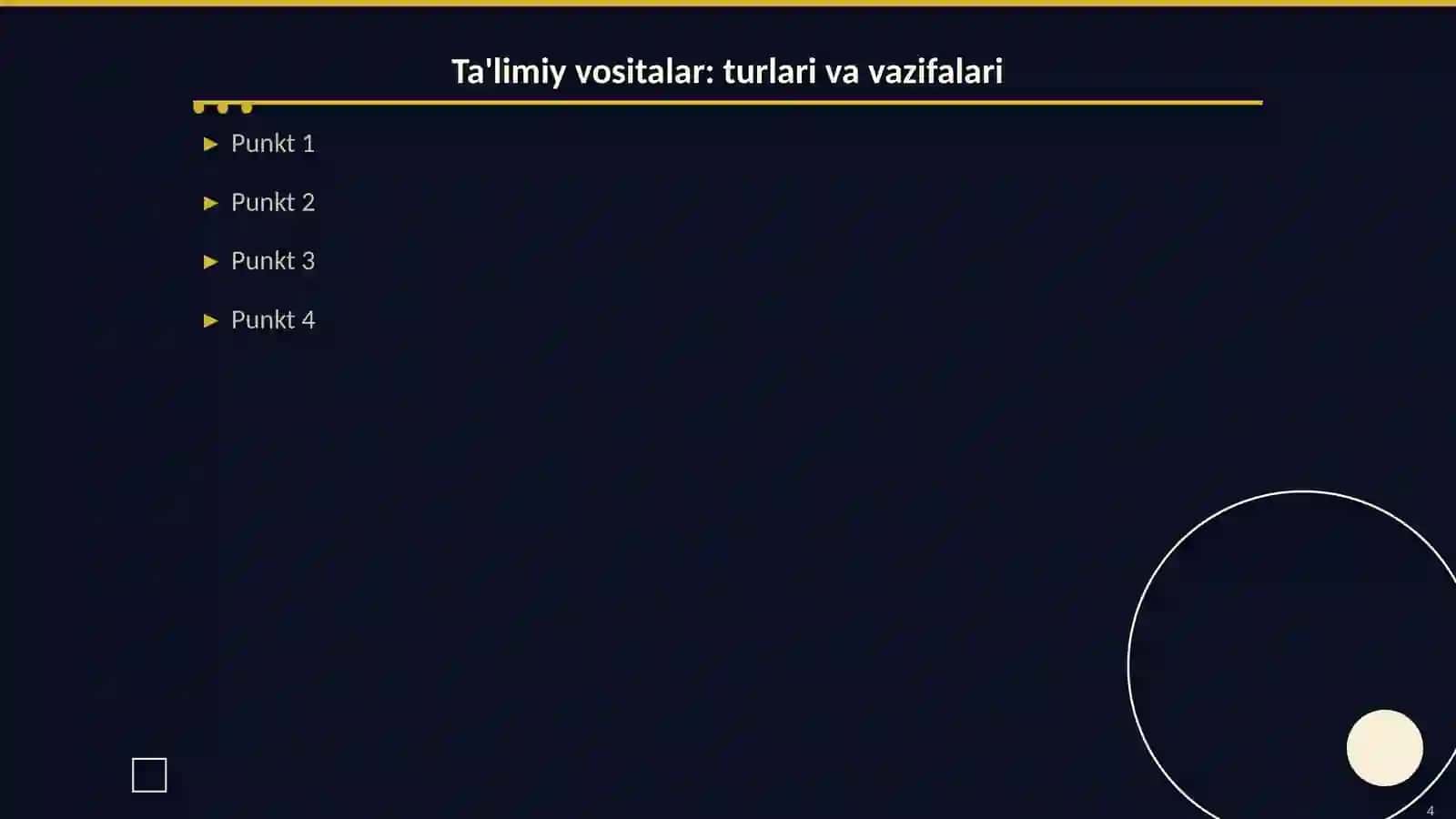 Fakultativ darslarni tashkil etish 4