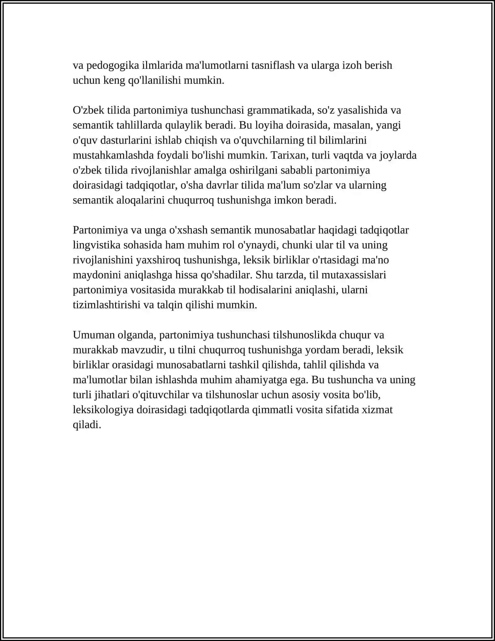 PARTONIMIYA SINONIMIYA GIPENOMIYA GRADUATINOMIYA LUGʻAT TUZISH 4