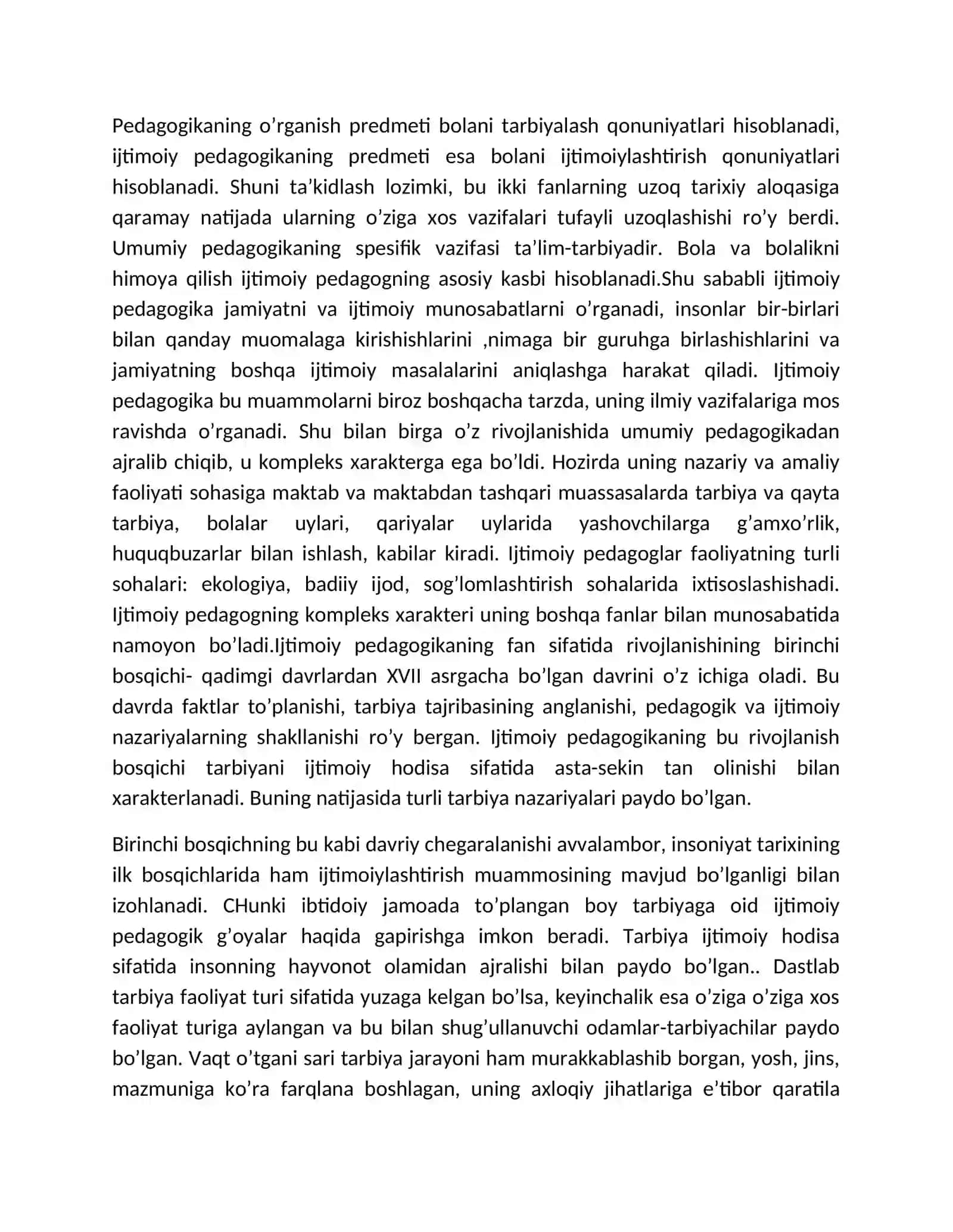 Pedagogikaning ijtimoiy fan sifatida jamiyat taraqqiyotidagi o'rni 4
