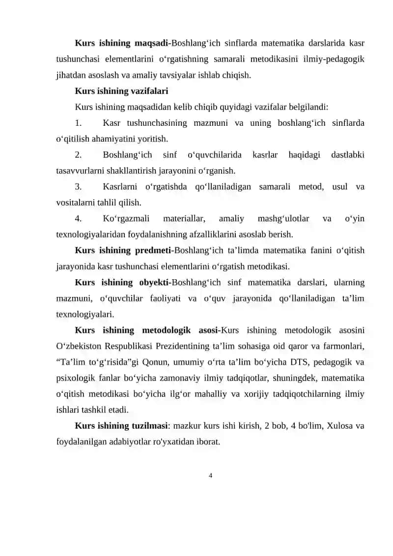 Boshlang‘ich sinflarda matematika o‘qitishda kasr tushunchasi elementlarni o‘rgatish metodikasi .docx 4