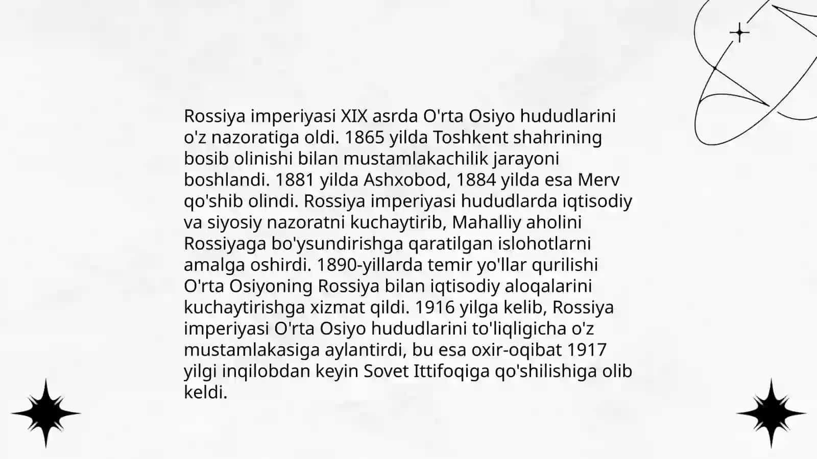 Qoraqalpog'iston chor Rossiyaning mustamlakachiligi davrida 4