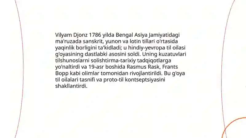 XIX asrda qiyosiy-tarixiy tilshunoslikning vujudga kelishi 4