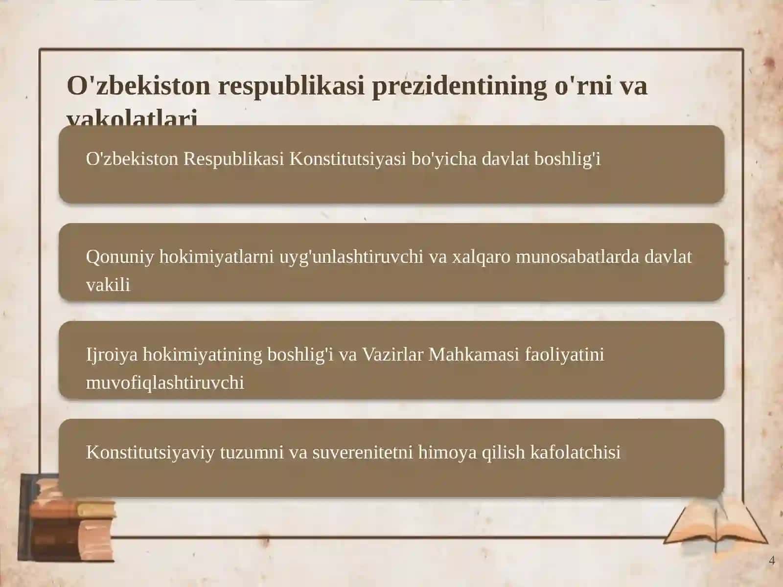 O'zbekiston, Yaponiya, Finlandiya va Singapur Prezidentlari Vakolatlarining Qiyosiy Tahlili 4