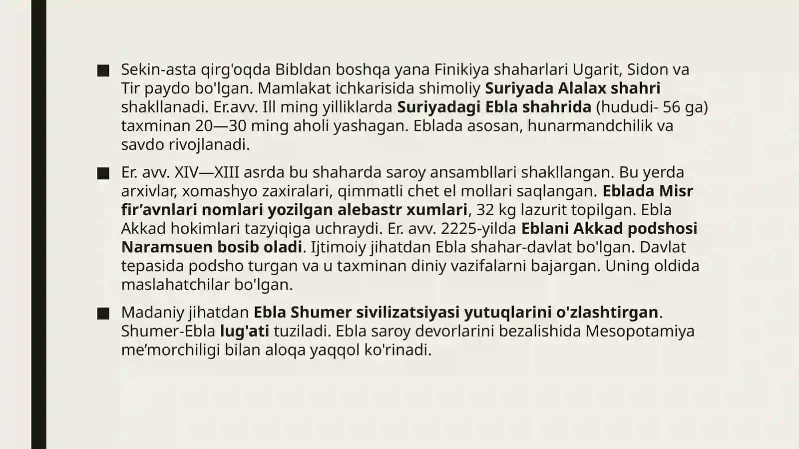 O‘rtayerdengizining sharqiy va g‘arbiy sohilidagi qadimgi davlatlar 4