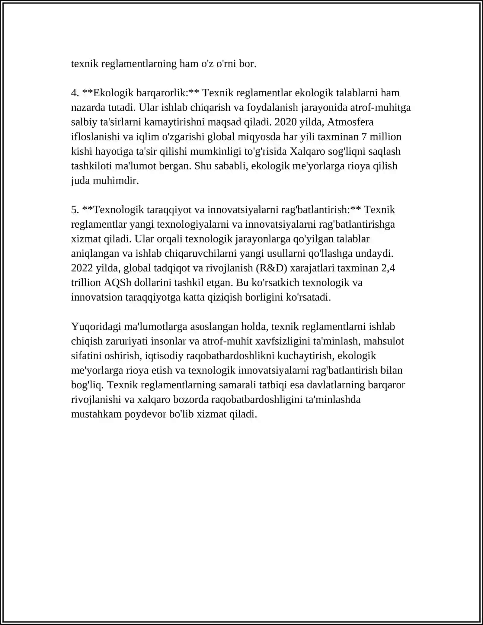 TEXNIK REGLAMENTLARNI ISHLAB CHIQISH VA QABUL QILISH TARTIBI 4
