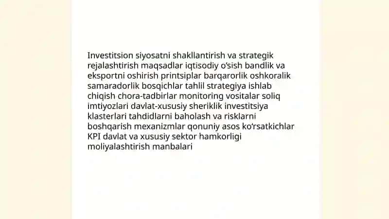 Davlatning tarkibiy - investitsion siyosati 4