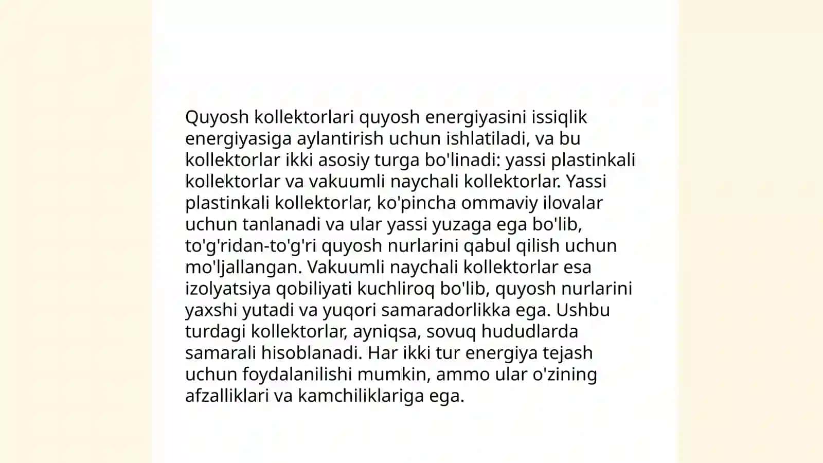 Quyosh kollektorlari 4