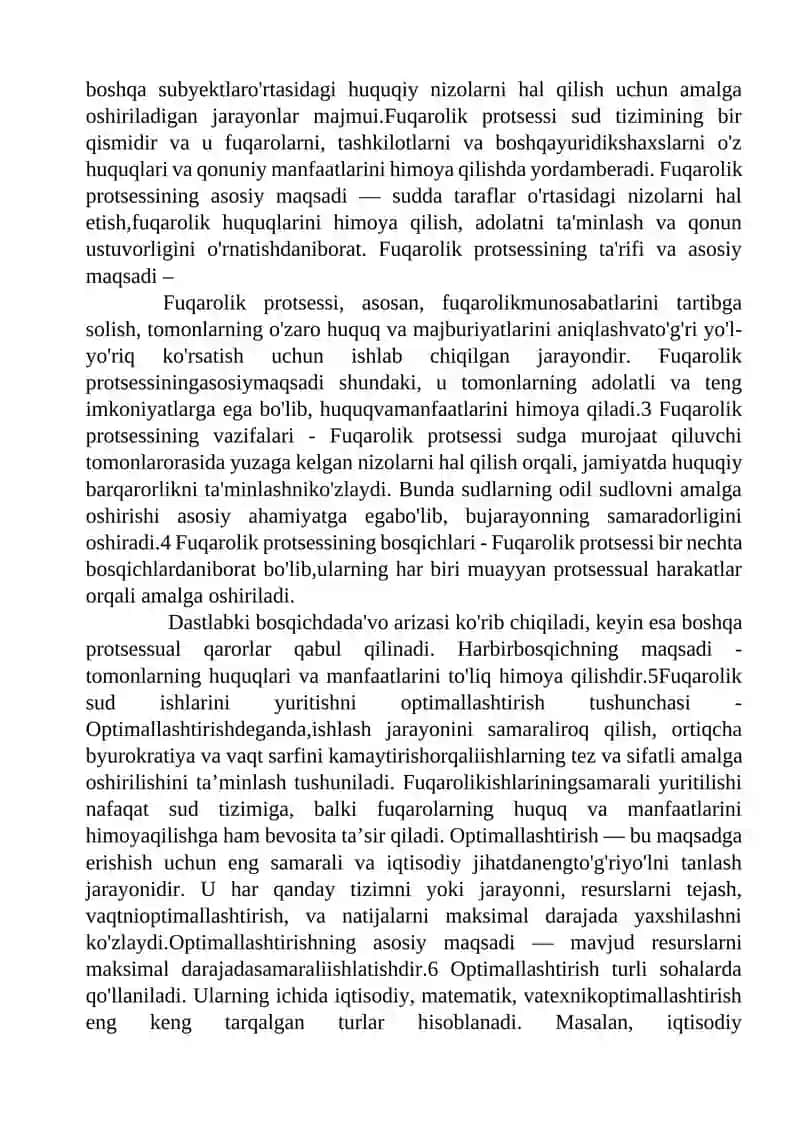 Fuqorolikda Sud Ishlarini Yuritish Turlari 4