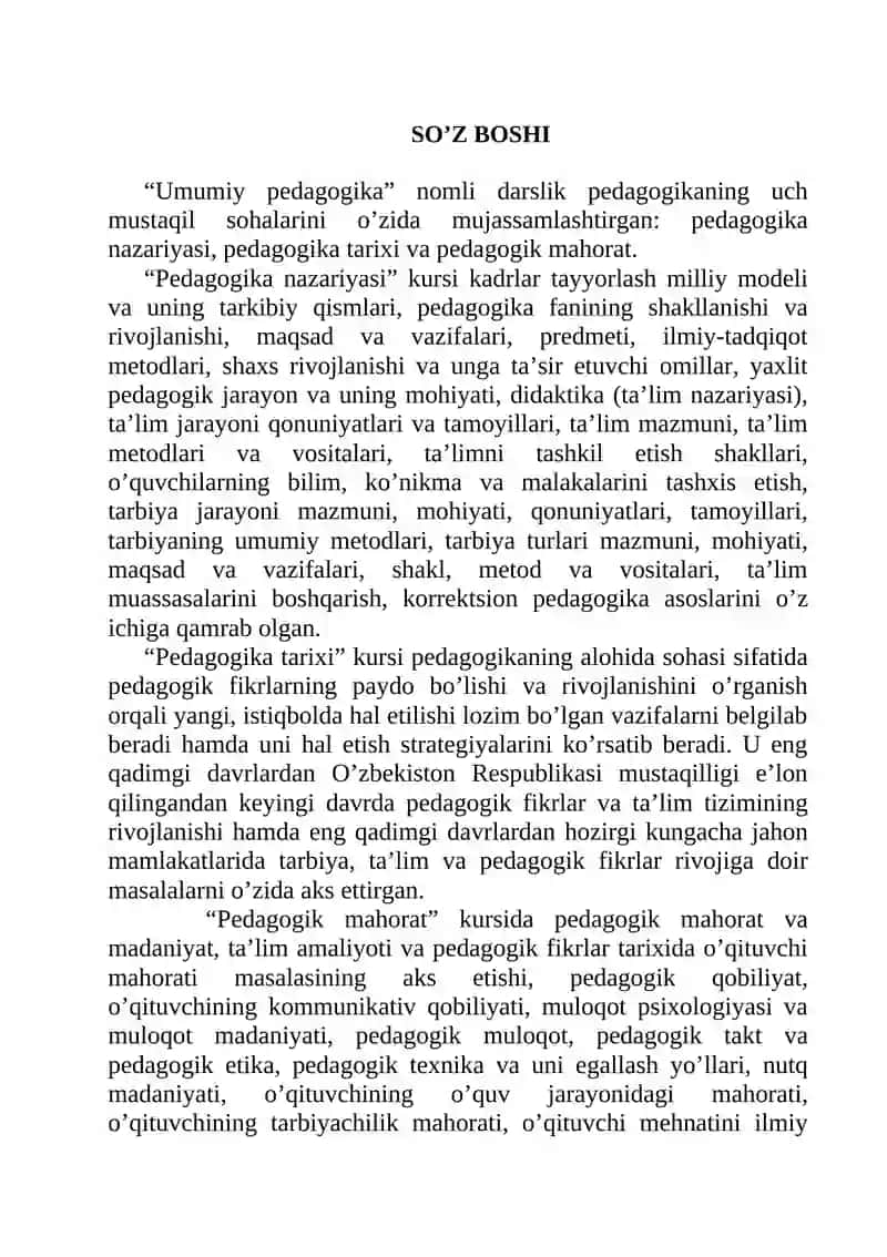 Umumiy pedagogika Darslik 4