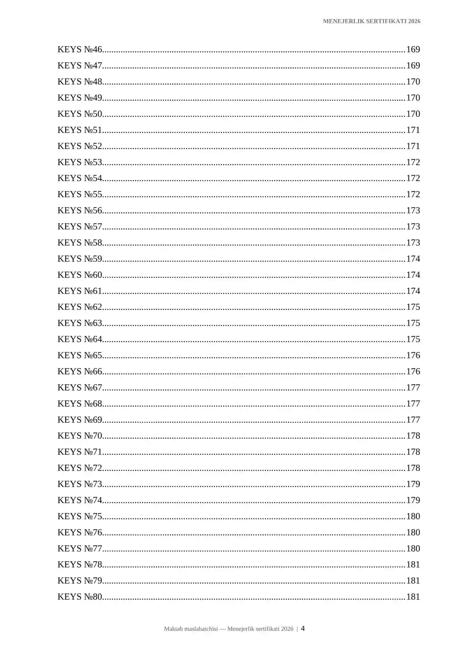 Maktab maslahatchilari uchun Menejerlik sertifikati 2026 | 800+ test + 150+ keys + 200 suhbat savoli 4